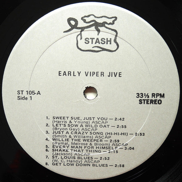 Various Artists - Early Viper Jive: 1927-1933 Vinyl LP (Used)