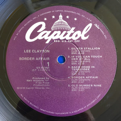 Lee Clayton - Border Affair Vinyl LP (Used)