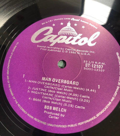Bob Welch - Man Overboard Vinyl LP (Used)