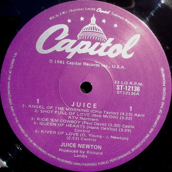 Juice Newton - Juice Vinyl LP (Used)
