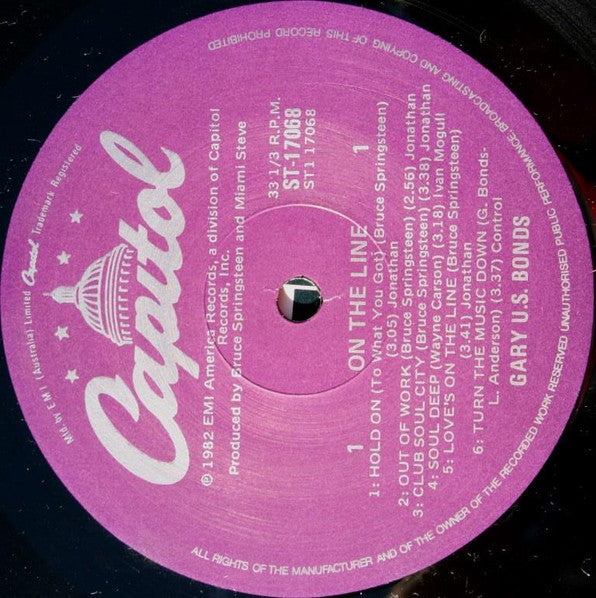 Gary U.S. Bonds - On The Line Vinyl LP (Used)