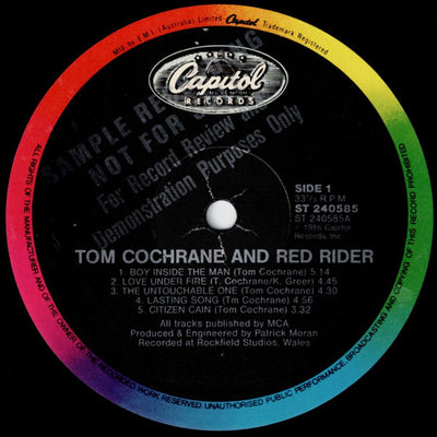 Tom Cochrane & Red Rider - Tom Cochrane And Red Rider Vinyl LP (Used)