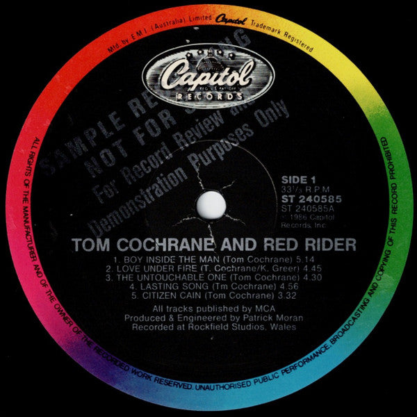 Tom Cochrane & Red Rider - Tom Cochrane And Red Rider Vinyl LP (Used)