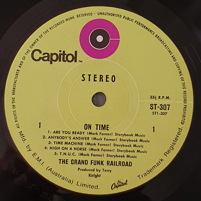 Grand Funk Railroad - On Time Vinyl LP (Used)