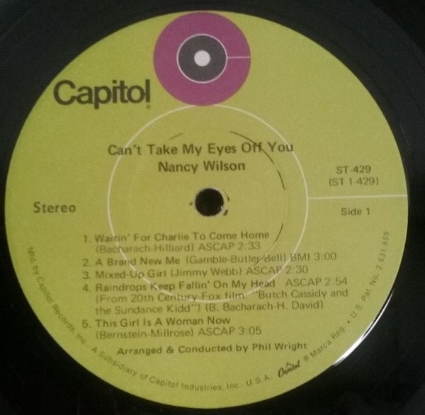 Nancy Wilson - Can't Take My Eyes Off You Vinyl LP (Used)