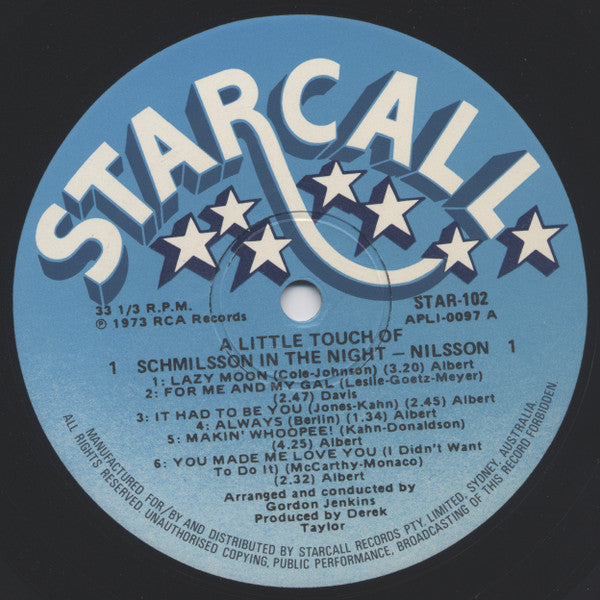 Harry Nilsson - A Little Touch Of Schmilsson In The Night Gatefold Vinyl LP (Used)