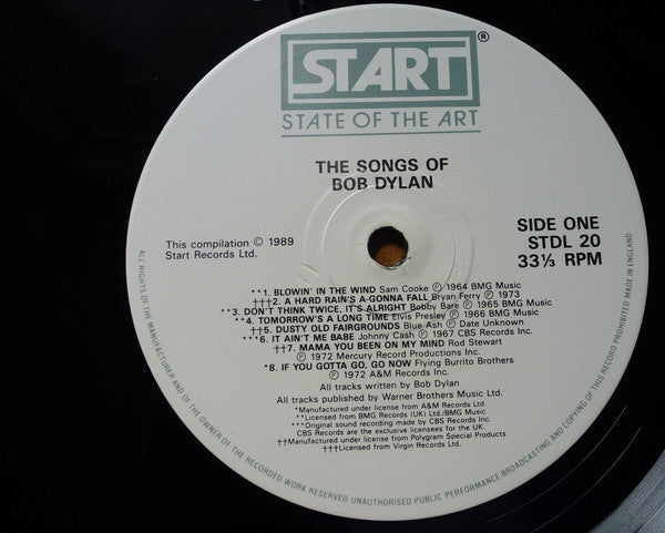 Various Artists - The Songs Of Bob Dylan Vinyl 2LP (Used)