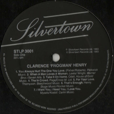 Clarence (Frogman) Henry - The Legendary Clarence (Frogman) Henry Vinyl LP (Used)