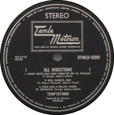 Temptations - All Directions Vinyl LP (Used)
