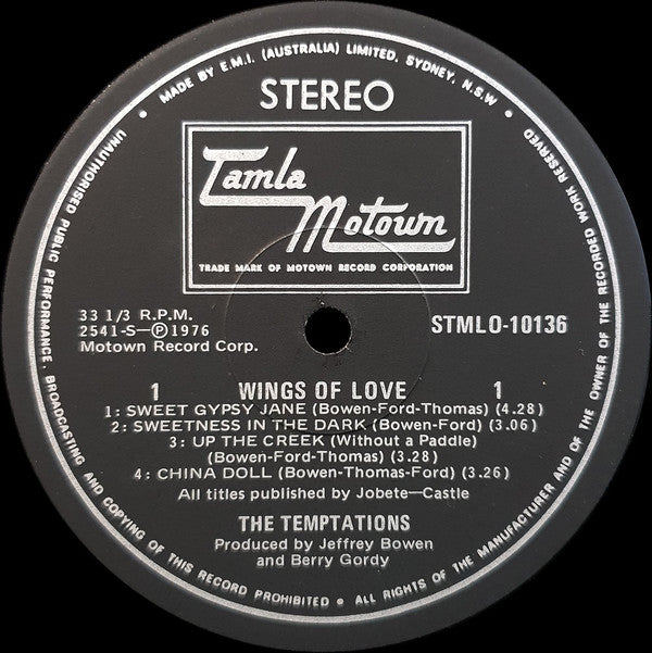 Temptations - Wings Of Love Vinyl LP (Used)