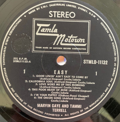 Marvin Gaye & Tammi Terrell - Easy Vinyl LP (Used)