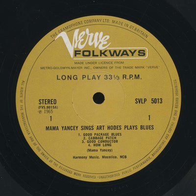 Mama Yancey - Mama Yancey Sings, Art Hodes Plays Blues Vinyl LP (Used)