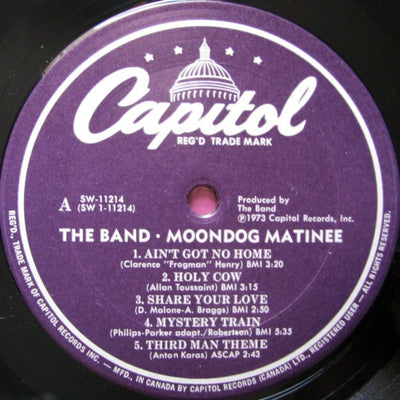 Band - Moondog Matinee Poster Cover Vinyl LP (Used)