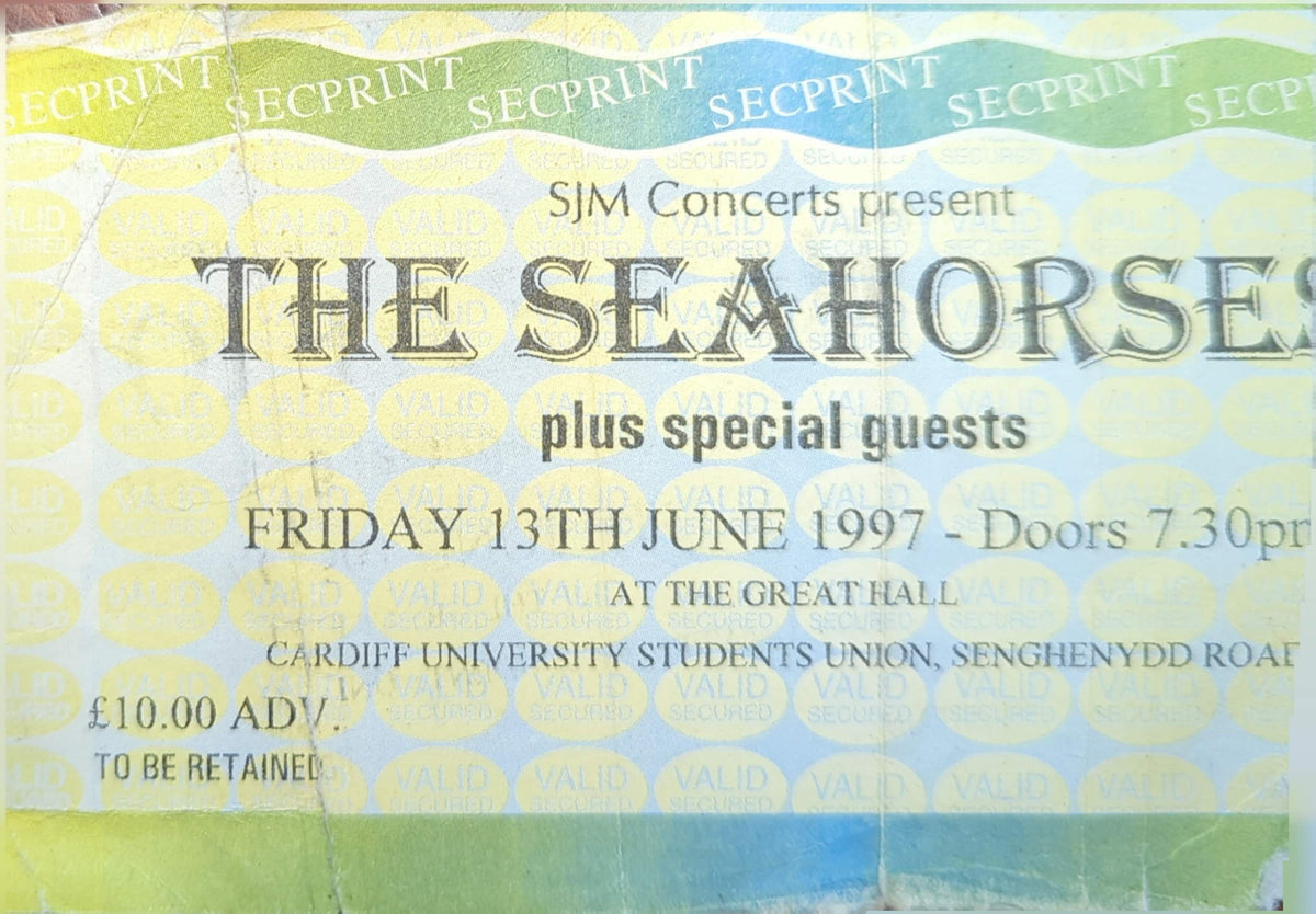 Seahorses - 1997 Original Vintage Concert Ticket