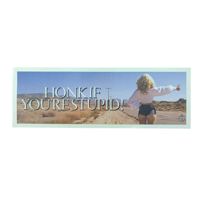 Sabrina Carpenter - Honk If You're Stupid Bumper Sticker
