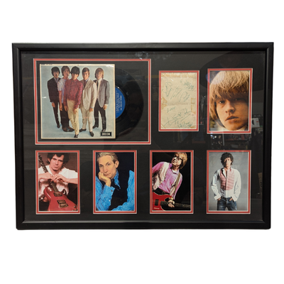 Rolling Stones - Framed Autographs, Photos & 'Five By Five' Mono EP