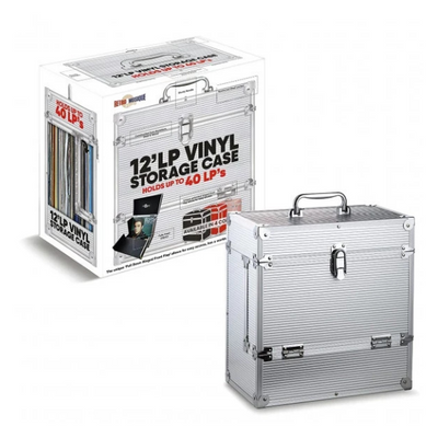 Retro Musique - Aluminium Record Storage Case Silver
