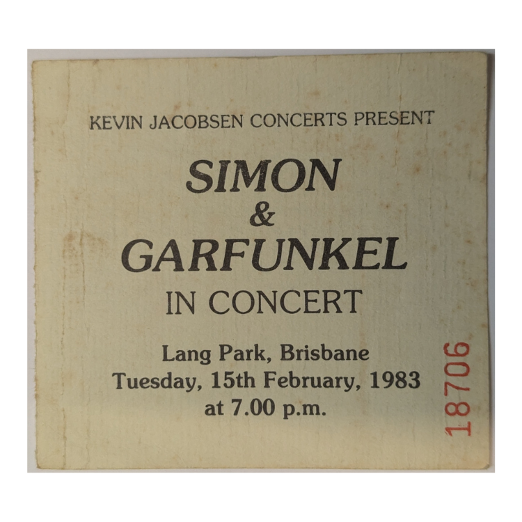 Simon & Garfunkel - Summer Evening Tour 1983 Original Vintage Concert Ticket
