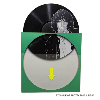 Vinyl Art - Johnny Cash Spray-Painted Vinyl