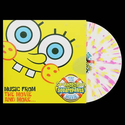 Soundtrack - The Spongebob Squarepants Music From the Movie & More RSD BF2024 Clear With Yellow & Pink Splatter Coloured Vinyl LP