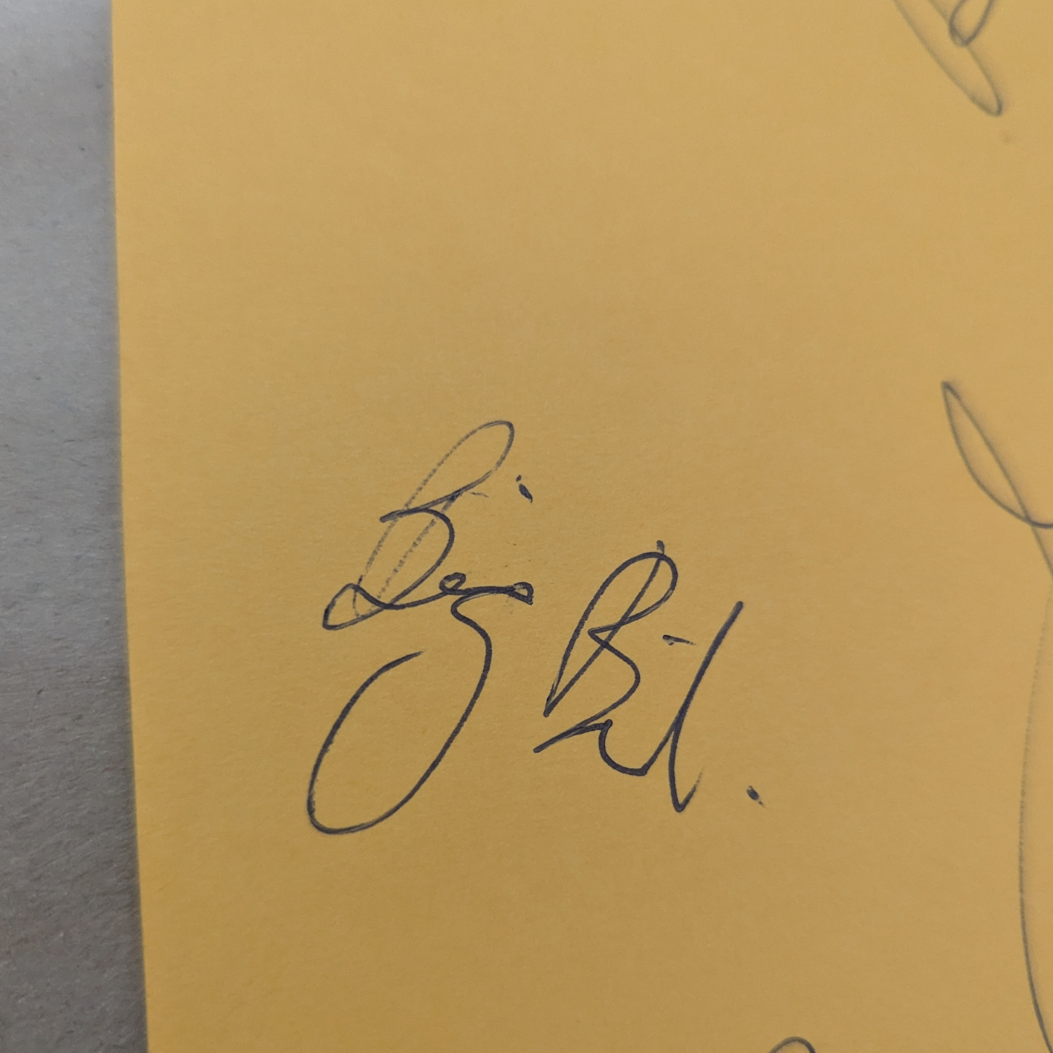 Sunnyboys - Set Of Autographs On Orange Paper