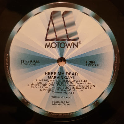 Marvin Gaye - Here, My Dear Vinyl 2LP (Used)