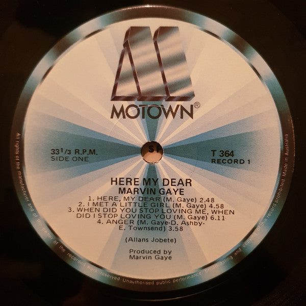 Marvin Gaye - Here, My Dear Vinyl 2LP (Used)