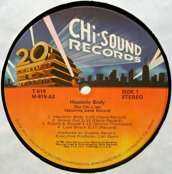Chi-Lites Featuring Gene Record - Heavenly Body Vinyl LP (Used)