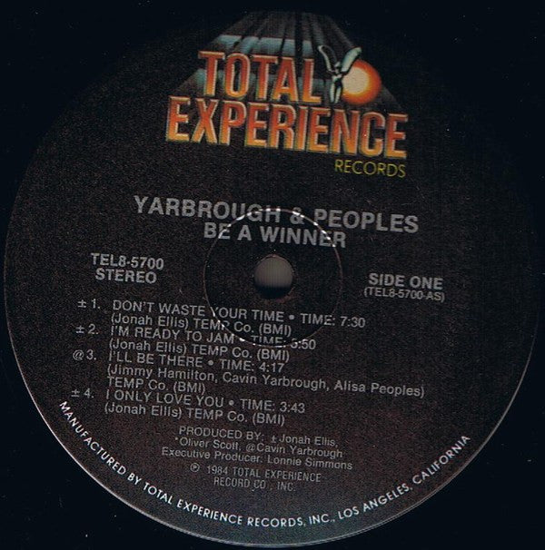 Yarbrough & Peoples - Be A Winner Vinyl LP (Used)