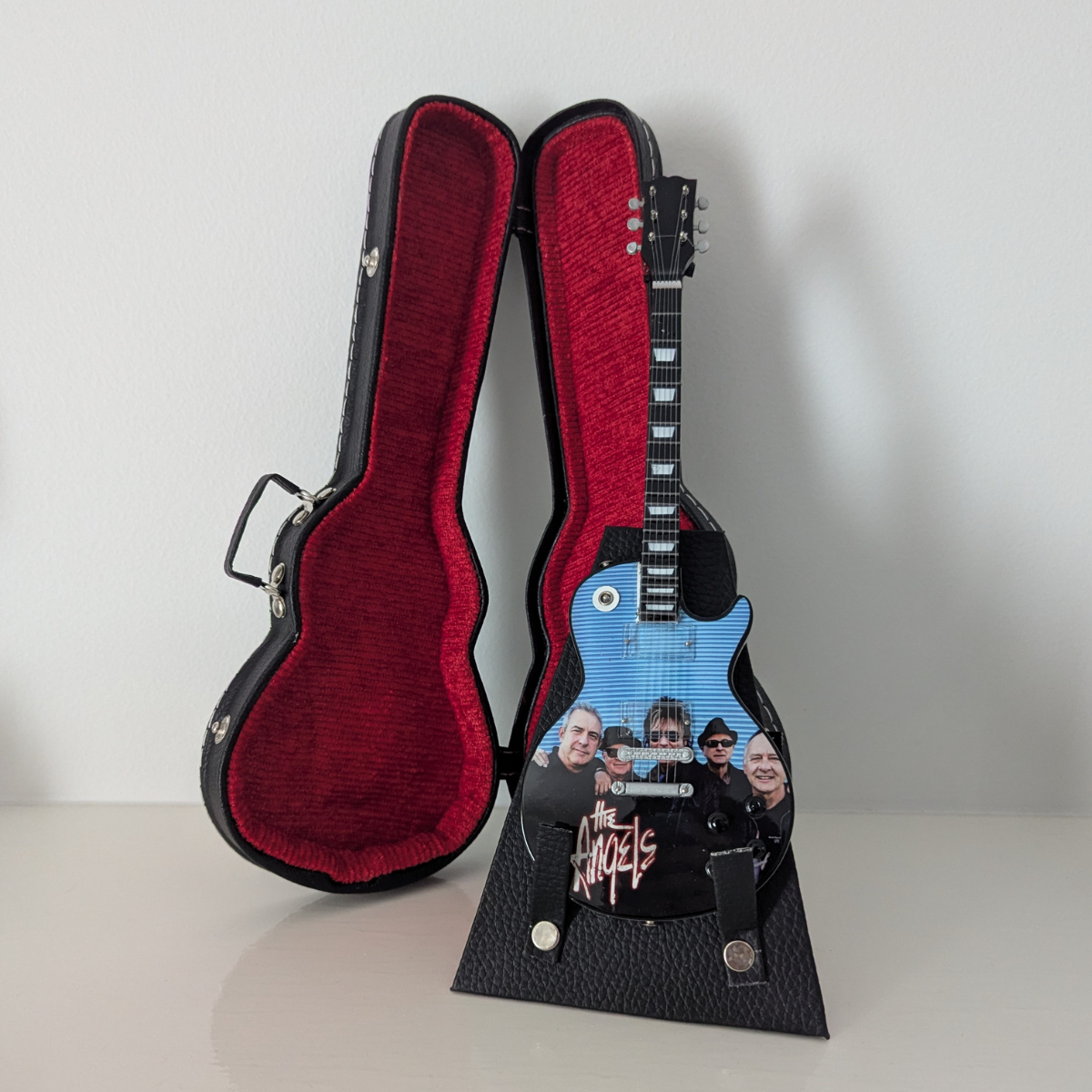 Angels - Miniature Guitar with Stand & Case