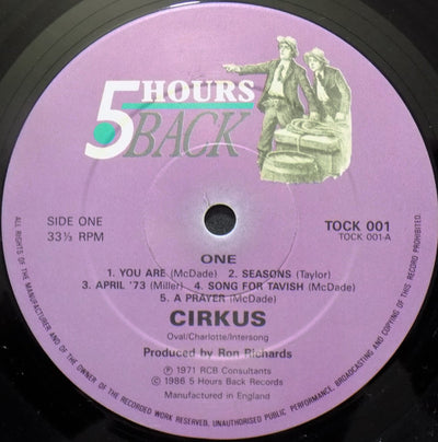 Cirkus - One Vinyl LP (Used)