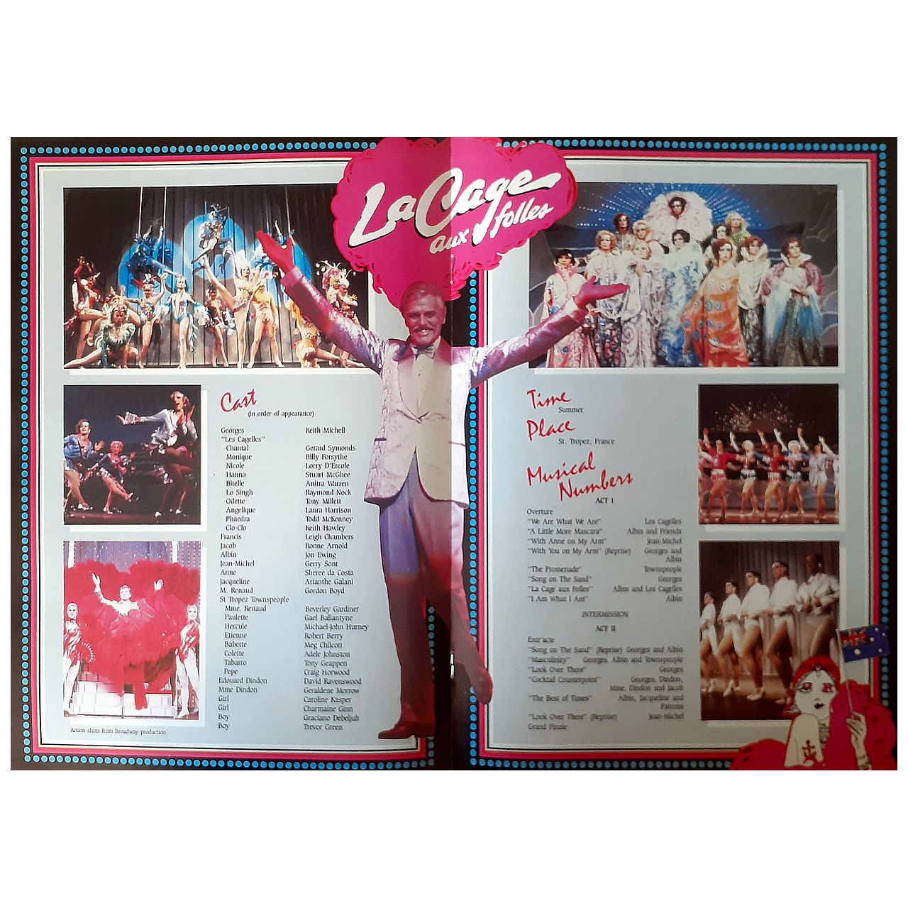La Cage Aux Folles  - Original 1985 Stage Show Program (Australian Cast)