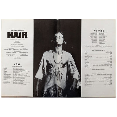 Hair - Original 1973 Australian Concert Tour Program With Ticket Stub