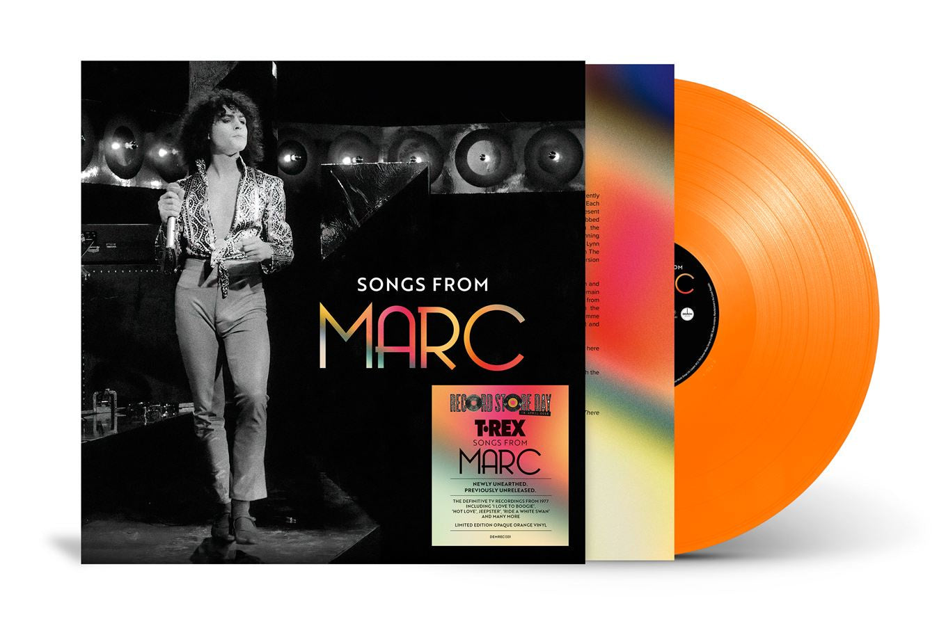 T. Rex - Songs From Marc RSD 2026 Orange Coloured Vinyl LP