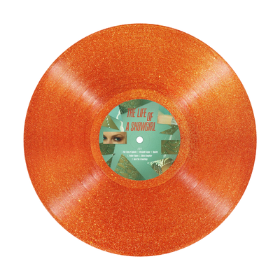 Taylor Swift - The Life Of A Showgirl Sweat & Vanilla Perfume Portofino Orange Glitter Coloured Vinyl LP
