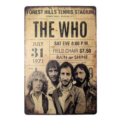Who - Tin Display Sign