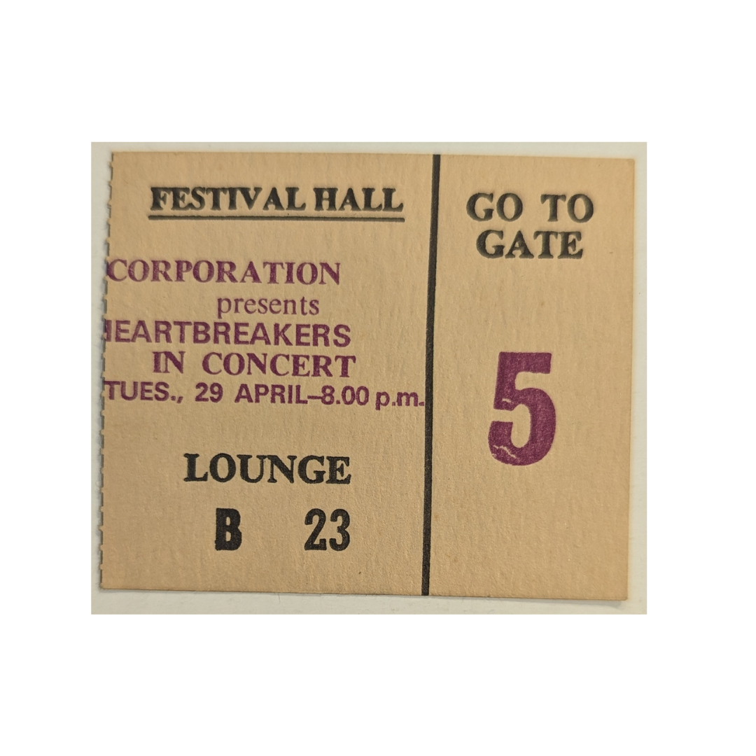 Tom Petty And The HeartBreakers - Damn the Torpedos Tour 1980 Original Vintage Concert Ticket