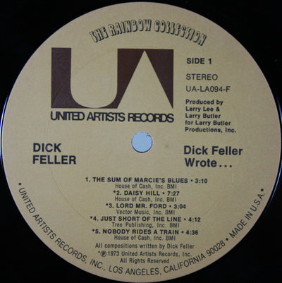 Dick Feller - Dick Feller Wrote... Vinyl LP (Used)