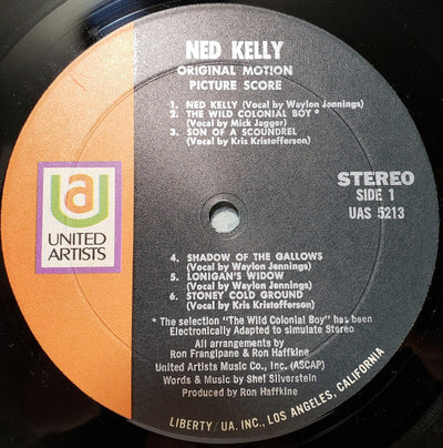 Soundtrack - Mick Jagger As Ned Kelly Vinyl LP (Used)
