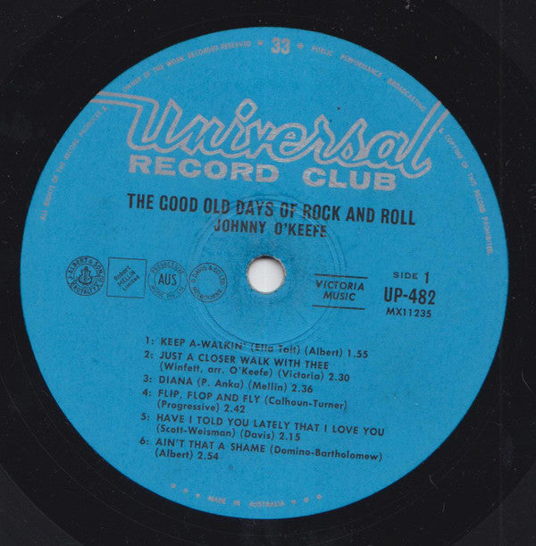 Johnny O'Keefe - The Good Old Days Of Rock & Roll Vinyl LP (Used)