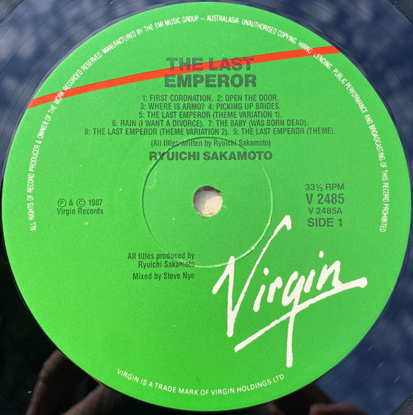 Soundtrack - The Last Emperor Vinyl LP (Used)