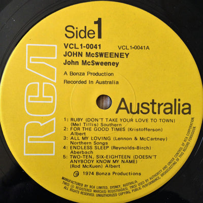 John McSweeney - John McSweeney Vinyl LP (Used)