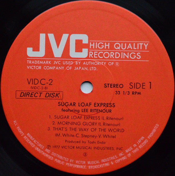 Sugar Loaf Express Featuring Lee Ritenour - Sugar Loaf Express Featuring Lee Ritenour Vinyl LP (Used)