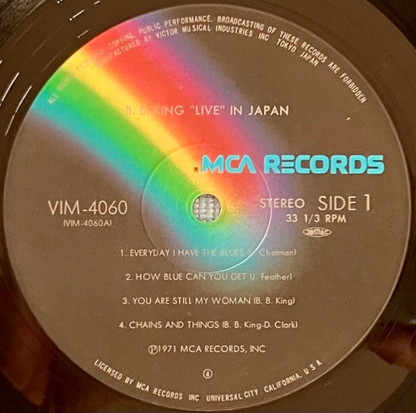 B.B. King - Live In Japan Vinyl LP (Used)