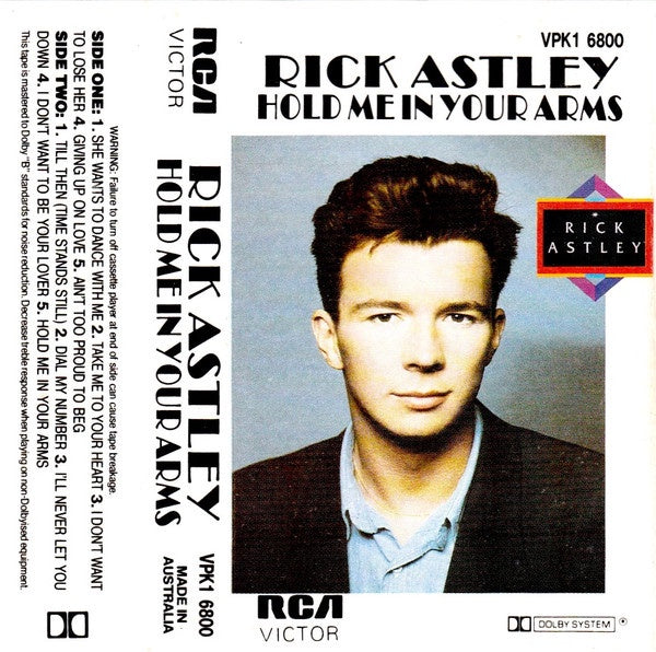 Rick Astley - Hold Me In Your Arms Cassette