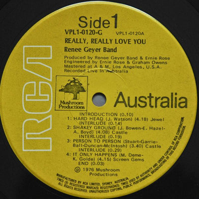 Renee Geyer Band - Really Really Love You Vinyl LP (Used)