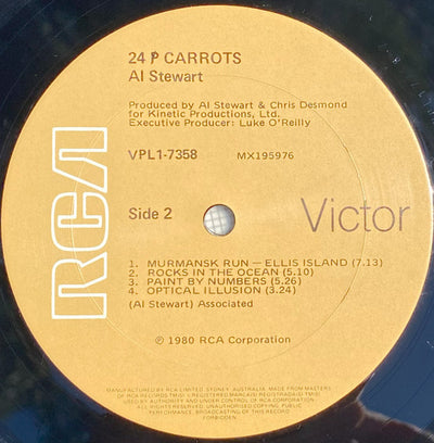 Al Stewart And Shot In The Dark - 24 Carrots Vinyl LP (Used)