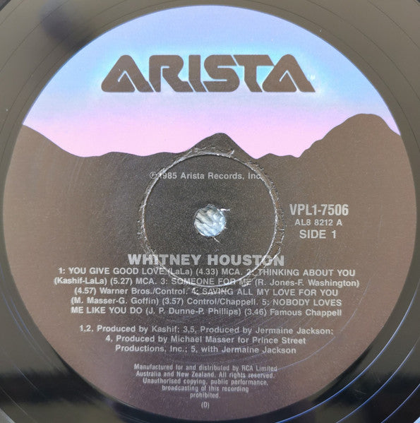Whitney Houston - Whitney Houston Vinyl LP (Used)