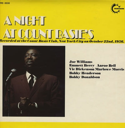 Count Basie's All Stars With Joe Williams - A Night At Count Basie's Vinyl LP (Used)