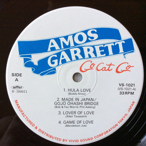 Amos Garrett - Go Cat Go Vinyl LP (Used)